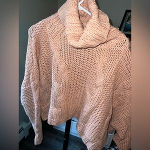 Cropped Chunky Knit Sweater